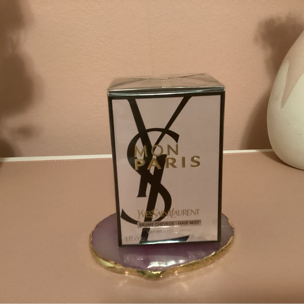 Yves Saint Laurent Mon Paris Hair Mist in Black and Pink